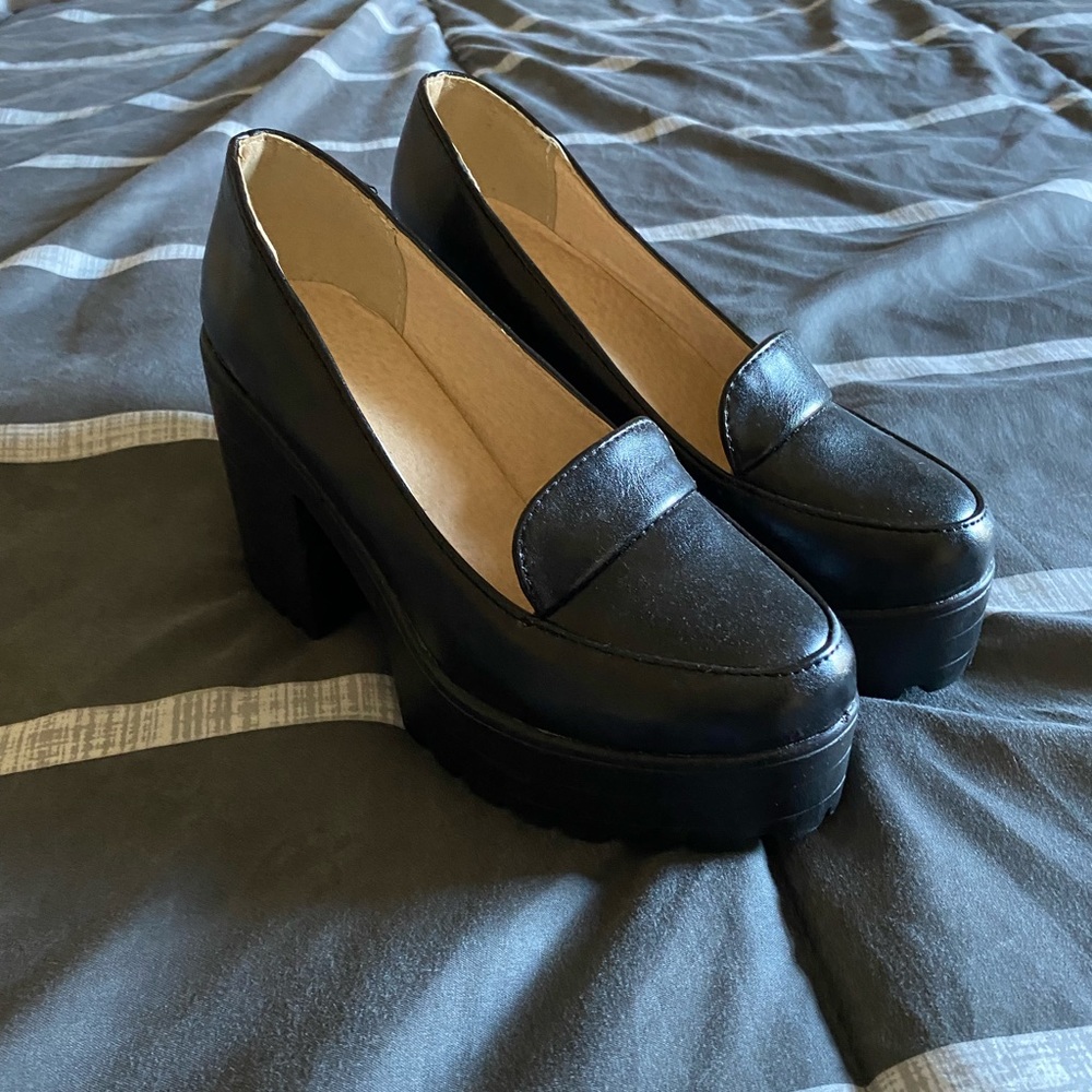 Loafer Style Heels